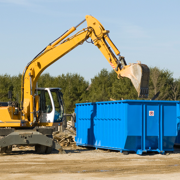 can i rent a residential dumpster for a construction project in Bozman MD